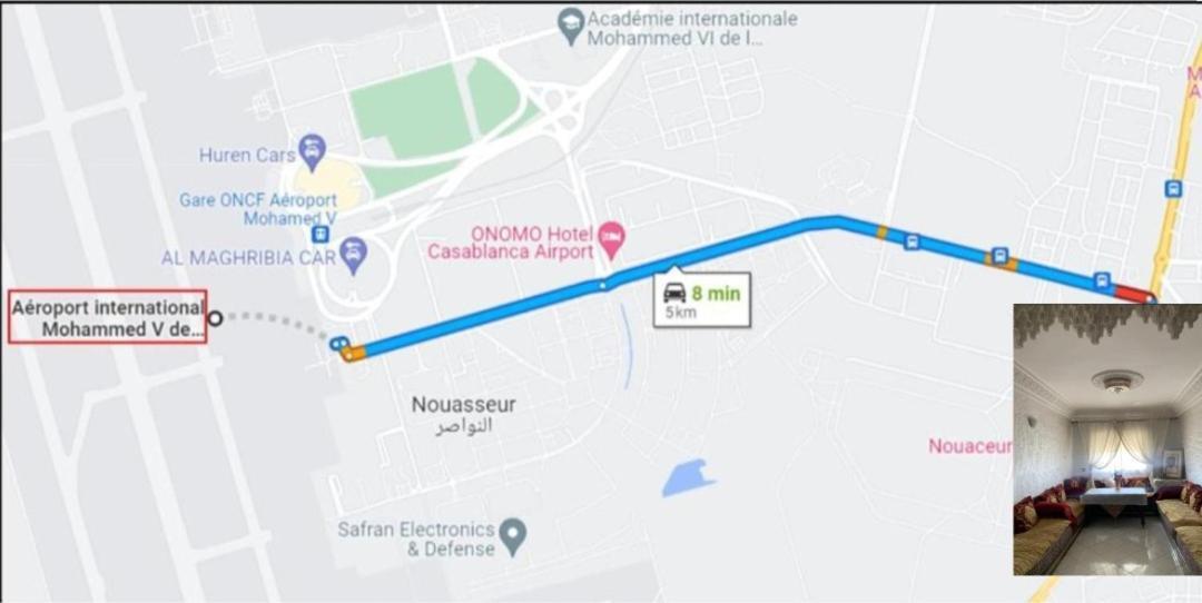 Adorable Apartamento A 8 Min Del Aeropuerto De Casablanca,Wifi Ultra Rapido Y Parking Gratis Derroua Buitenkant foto